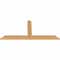 Ekena Millwork Portland Timber Gable Bracket, Western Red Cedar, 48"W x 22"H x 1 1/2"D x 3 1/2"F, 11/12 Pitch GBW048X22X0204POR00SWR - alternate 5